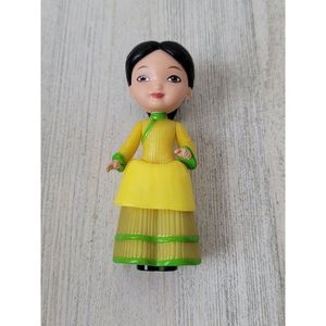 Disney Mattel mini yellow dress girl formal wear toy figure